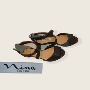 Nina New York black heels sz 9
